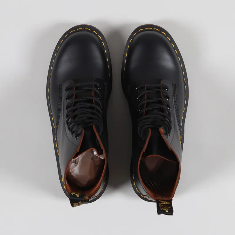 Dr Martens Made In England Vintage 1460 Boots Black Quilon-6